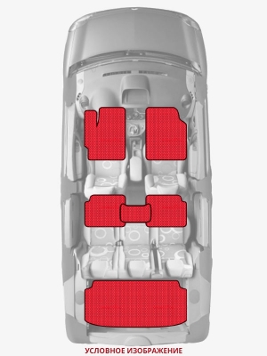 ЭВА коврики «Queen Lux» комплект для Honda Civic Type R (1G)